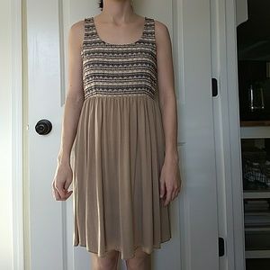 Tribal print woven Sleeveless dress